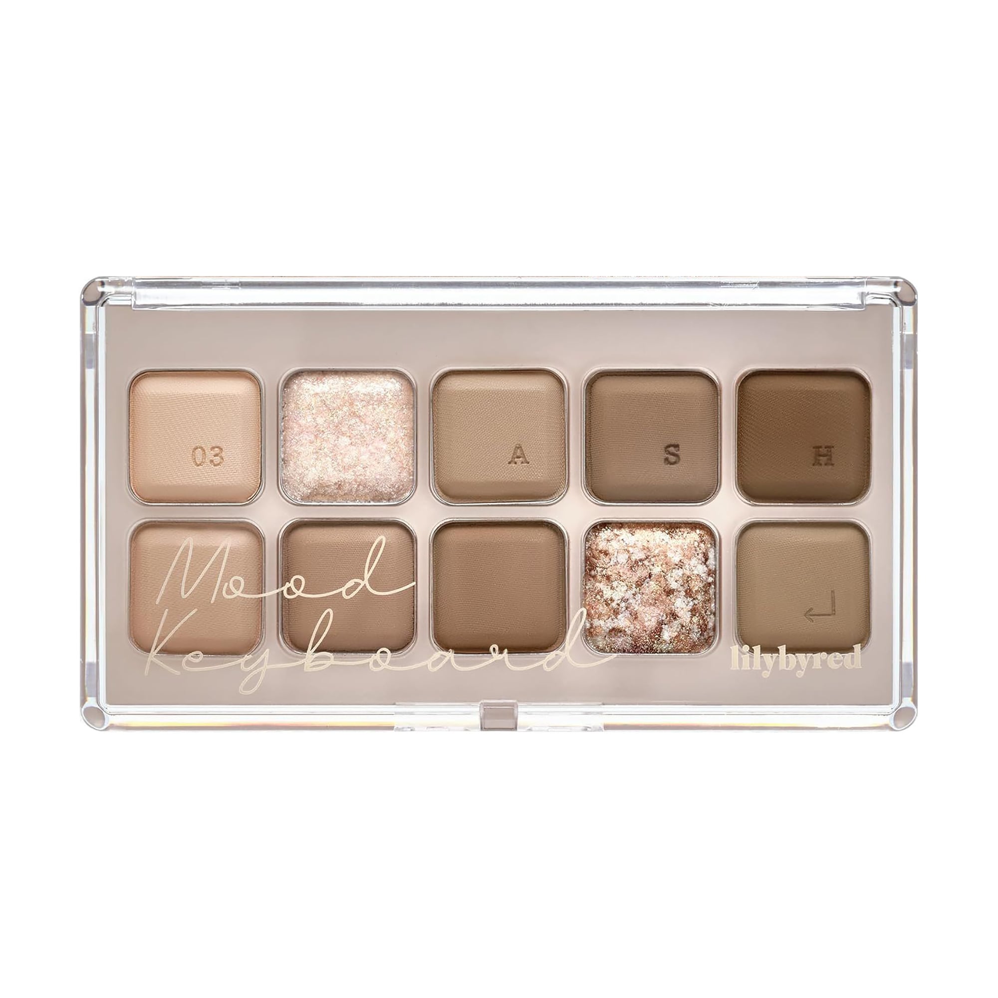 Палетка тіней для повік lilybyred Mood Keyboard 03 Ash Beige, 10.5 г